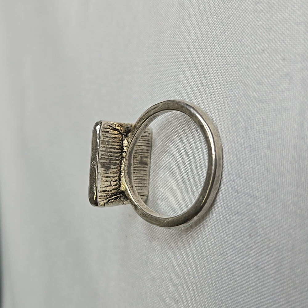 Mushroom Silver Tone Ring, Size 6.5 - Picture 5 of 7